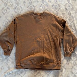 American Eagle Outfitters | Oversized Tan Crewneck Sweater | Size XS